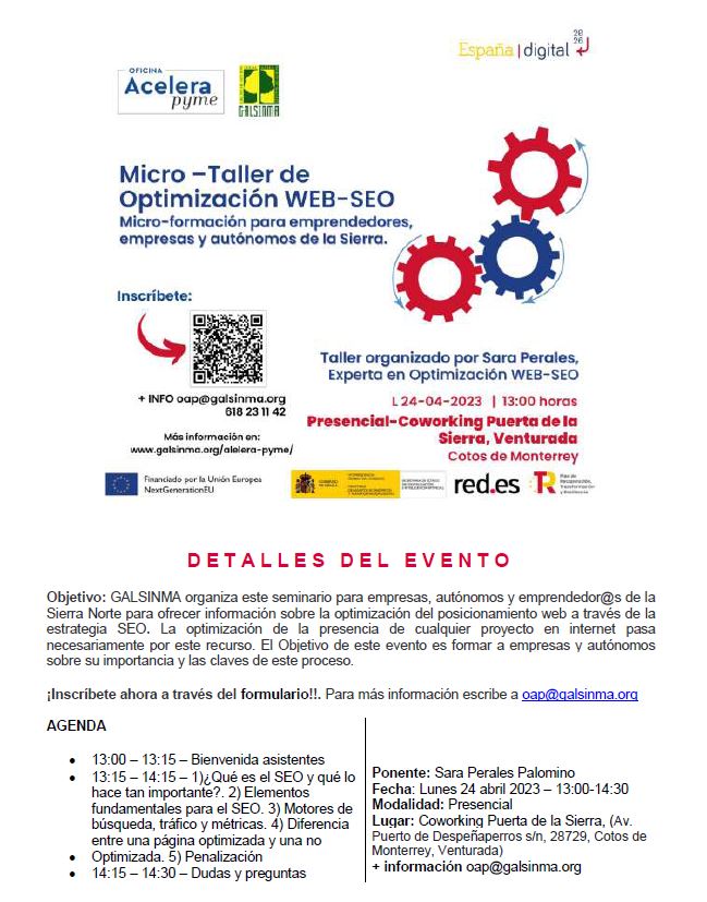 Micro taller optimizacion web SEO