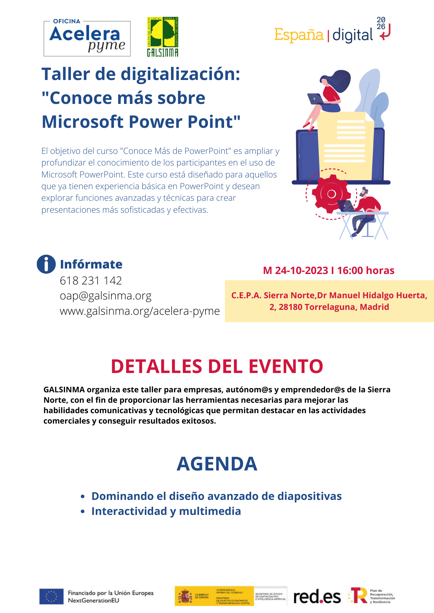 OAP GALSINMA Taller de digitalización Conoce más sobre Microsoft Power Point